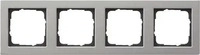 Gira 021433, GIRA Abdeckrahmen 4fach E2 021433 | Edelstahl | Unterputzrahmen System