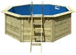 Karibu Pool Modell X1 400 x 400 cm - kdi mit Metallecken inkl. gratis