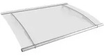 Gutta Pultvordach PT/XL Edelstahl 6 mm, satiniert wei&szlig;