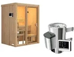 Karibu Sauna Avari 1 Superior mit Fronteinstieg 68 mm - 230 Volt Plug & Play Ohne
