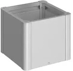 Biohort Pflanzbeet Belvedere B 53 x T 53 cm (Gr. 50) 45 cm (MINI) silber-metallic