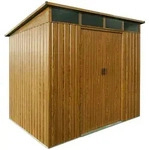 Pergart Metallger&auml;tehaus L&uuml;beck II 86 - 89 224 x 181 cm (Modell 86) Holzoptik