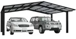 Ximax Carport Linea Typ 80 M-Ausf&uuml;hrung 495 x 545 cm-schwarz