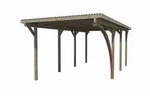 Weka Einzelcarport 606 A mit Rundbogen -300 x 600 cm (Holzcarport)