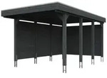 Skan Holz Carport Friesland 314x555 cm inkl. R&uuml;ck- und Seitenw&auml;nde Sparset 1