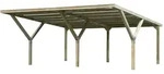 Weka Y-Doppelcarport 612 Ohne Dacheindeckung (Holzcarport)