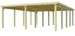Weka Doppelcarport 618 Ohne Dacheindeckung Doppelcarport 618 Gr. 3 (603 x 802 cm)