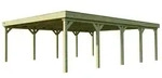 Weka Doppelcarport 609 mit Stahlblech-Trapezdachplatten Doppelcarport 609 Gr.2 (604 x