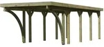 Karibu Carport Einzelcarport Classic Einzel 3 PVC Dach inkl. 2 Rundb&ouml;gen