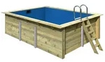 Karibu Rechteck Pool Gr. 2 - 350 x 440 cm - kdi Grundk&ouml;rper inkl. gratis