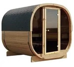 Wolff Finnhaus Cube Saunafass 230 Art 1 Thermoholz Typ 2 mit Vollglasfront und