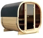 Wolff Finnhaus Cube Saunafass 230 Art 1 naturbelassen Typ 2 mit Vollglasfront...