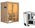 Karibu Sauna Avari 1 Superior mit Fronteinstieg 68 mm - 230 Volt Plug & Play Ohne
