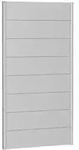 Biohort Wandpaneele f&uuml;r Sichtschutz B 100 x H 180 cm Ohne Acrylglas silber-metallic