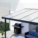 Gutta Terrassendachsystem Premium wei&szlig;/anthrazit 410,2 x 406 cm Acryl_Klima_blue