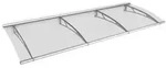 Gutta Pultvordach PT/L Edelstahl 4 mm, klar L(W)270