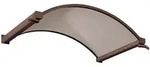 Gutta Rundbogenvordach NO braun 6mm, bronce