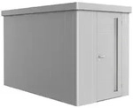 Biohort Ger&auml;tehaus Neo 180 x 348 cm (4A) Einzelt&uuml;r silber-metallic