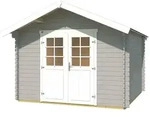 Weka Gartenhaus 209 - 28 mm hellgrau Gartenhaus 209 - 300 x 250 cm (Gr. 2,5) - 50 %