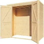 Bertilo Ger&auml;tehaus Box 1 - 18 mm naturbelassen Box 1: 208 x 103 cm
