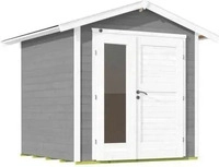 Weka Gartenhaus 224 A inkl. moderner Design-Doppelt&uuml;r - 21 mm grau Gartenhaus 224 A