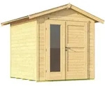Weka Gartenhaus 224 A inkl. moderner Design-Doppelt&uuml;r - 21 mm naturbelassen