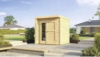 Weka Design Gartenhaus 262 B mit Design-Doppelt&uuml;r - 21 mm naturbelassen - 50 %