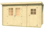 Weka Gartenhaus 254 - 28 mm-370 x 200 cm (Gr. 1) - 50 % Rabatt auf Dacheindeckung