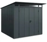 H&ouml;rmann Metall-Ger&auml;tehaus EcoStar Premiumline mit Pultdach B 238 x 238 cm (Typ 2),