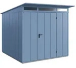 H&ouml;rmann Metall-Ger&auml;tehaus EcoStar Premiumline mit Pultdach B 238 x 238 cm (Typ 2),