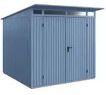 H&ouml;rmann Metall-Ger&auml;tehaus EcoStar Premiumline mit Pultdach B 238 x 238 cm...
