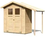 Karibu Gartenhaus Ger&auml;tehaus Dana inkl. Schleppdach - 14mm-180 x 93cm-...