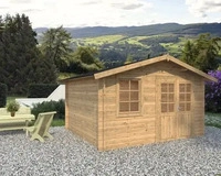 Palmako Gartenhaus Klara 10,4 m2 - 28 mm Hellbraun tauchimpr&auml;gniert