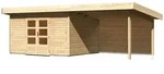 Karibu Gartenhaus Northeim 4 inkl. 300 cm Schleppdach und R&uuml;ckwand &ndash; 38...