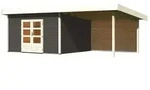Karibu Gartenhaus Northeim 5 inkl. 300 cm Schleppdach und R&uuml;ckwand &ndash; 38...