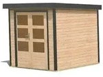 Karibu Metall-Holzgartenhaus Hybridhaus Jupiter A - 19 mm-213 x 217 cm-