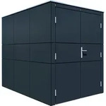 Bertilo HPL Fahrradgarage - 6 mm anthrazit HPL Bike: 155 x 229 cm