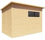 Bertilo Gartenhaus Pent Modern 4 - 18 mm naturbelassen