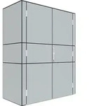 Bertilo HPL Ger&auml;teschrank Terrace High - 6 mm grau