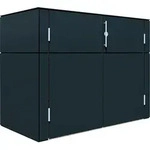 Bertilo HPL Ger&auml;teschrank Terrace - 6 mm anthrazit