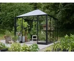 Halls Gew&auml;chshaus Qube Square - 6,3 m2 2,51 x 2,51 m - 6,3 m2 3 mm Sicherheitsglas