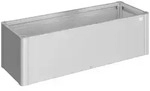 Biohort Pflanzbeet Belvedere B 152 x T 53 cm (Gr. 150) 45 cm (MINI) silber-metallic