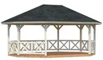Palmako Pavillon Betty 25,0 m2 naturbelassen