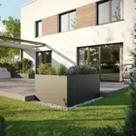 KGT Aluminium Hochbeet 130 - Profile anthrazit - B1,21 x T0,45 x H0,77 m - 350 l