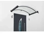 Gutta Bogenvordach BV/B 200 anthrazit 4 mm, klar