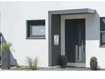 Gutta Rechteckvordach BS Plus 200 inkl. Seitenteil und Briefkasten (neues...
