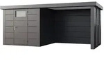 Telluria Metallger&auml;tehaus Classico 2424 mit Lounge Anbau inkl. 2 Fenster