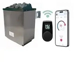 Karibu 9 kW Saunaofen finnisch anthrazit inkl. Huum WLAN Steuerger&auml;t mit