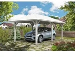Skan Holz Carport Taunus 374 x 656 cm-wei&szlig; Holzcarport