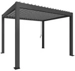 Biohort Pergola B 367,5 x T 312 x H 255 cm (Gr. 3,5x3) Rahmen: dunkelgrau-metallic /